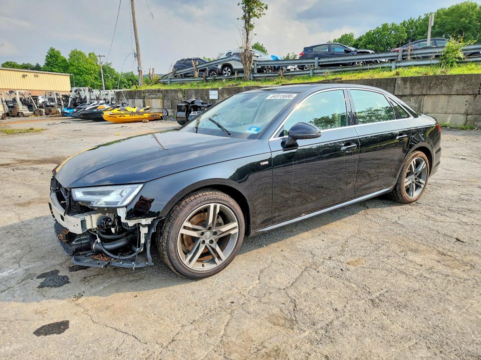 2018 Audi A4 VIN WAULMAF40JA086405 COPART salvage auction — FRONT END, Ny - Mv-907A Salvage Certificate, sold $7,100 on 2026-09-03 (photo 1)