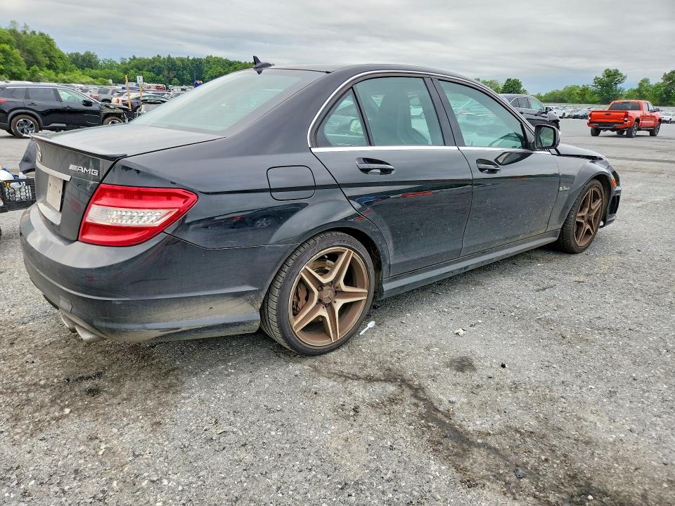 2009 Mercedes-benz C class VIN WDDGF77X69F230005 COPART salvage auction — FRONT END, Pa - Certificate Of Salvage, sold $4,850 on 2026-08-18 (photo 3)
