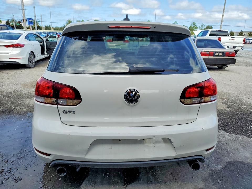 2013 Volkswagen Gti VIN WVWHV7AJ8DW127943 COPART salvage auction — FRONT END, Fl - Cert Of Ttl-Rebuilt&Slvg Rbld, sold $2,100 on 2026-08-18 (photo 6)