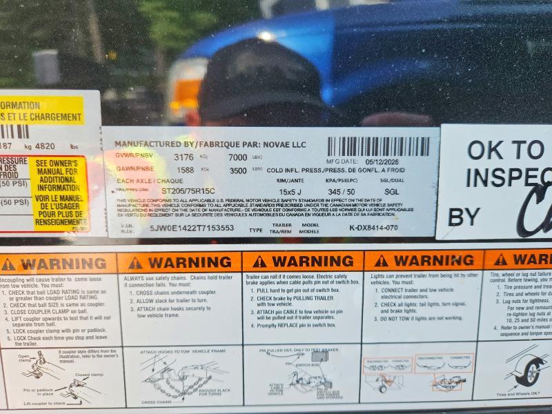 2026 Look Unknown VIN 5JW0E1422T7153553 COPART salvage auction — MINOR DENT/SCRATCHES, TN - CERTIFICATE OF TITLE (P), sold $2,550 on 2026-09-18 (photo 8)