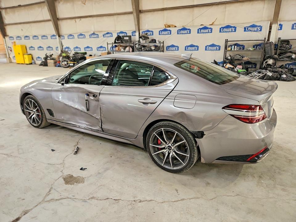 2025 Genesis G70 VIN KMTG34SC3SU155871 COPART salvage auction — SIDE, Ct - Clean Title, sold $15,600 on 2026-08-19 (photo 2)