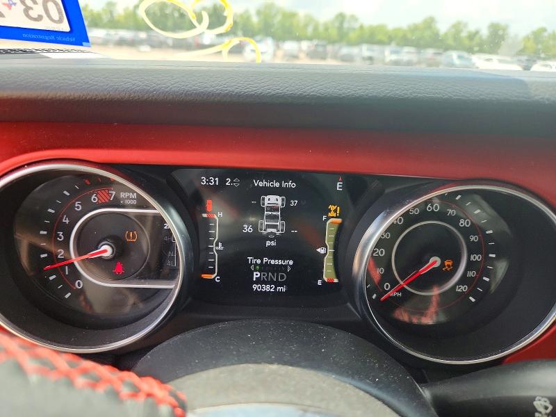 2021 Jeep Wrangler / VIN 1C4HJXFNXMW513982 COPART salvage auction — FRONT END, Tx - Salvage Vehicle Title, sold $9,200 on 2026-08-25 (photo 9)