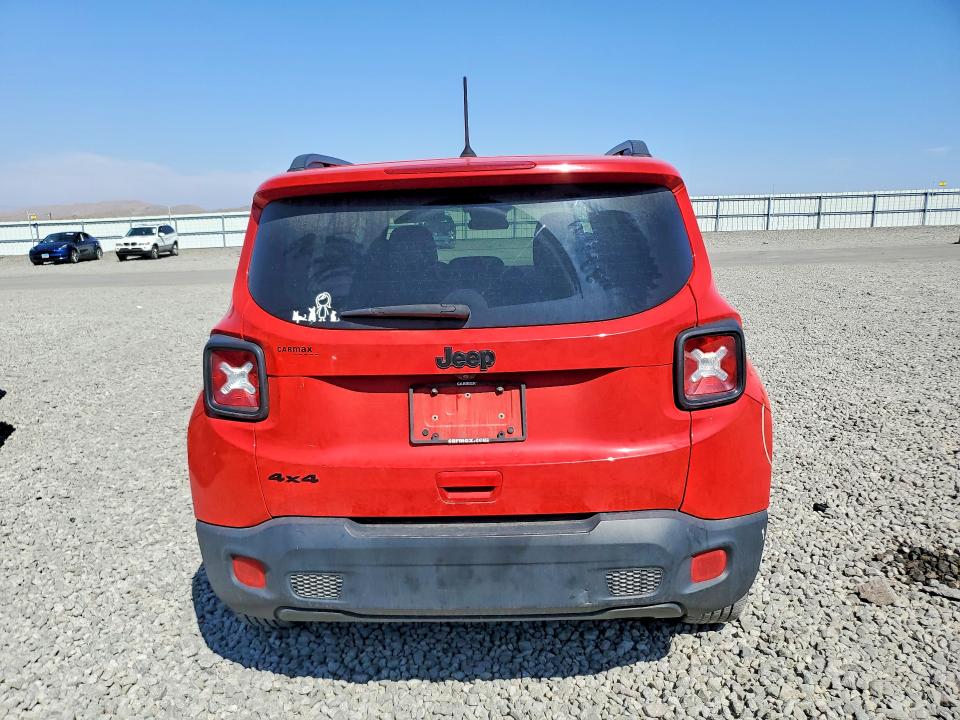 2018 Jeep Renegade VIN ZACCJBAB2JPJ16962 COPART salvage auction — FRONT END, Nv - Salvage Title, sold $2,100 on 2026-08-20 (photo 6)