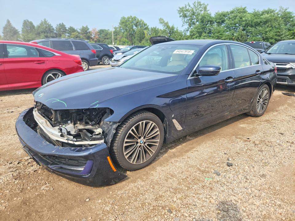 2018 BMW 5er VIN WBAJB1C52JB084675 COPART salvage auction — FRONT END, ID, sold $10,500 on 2026-10-13 (photo 1)