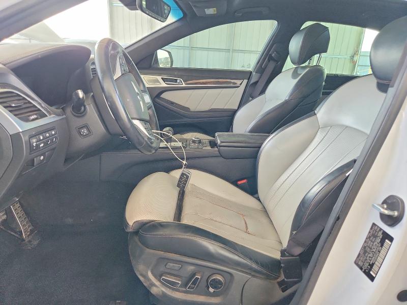 2018 Genesis G80 VIN KMHGN4JB7JU240787 COPART salvage auction — FRONT END, Ca - Salvage Certificate, sold $2,250 on 2026-10-01 (photo 7)