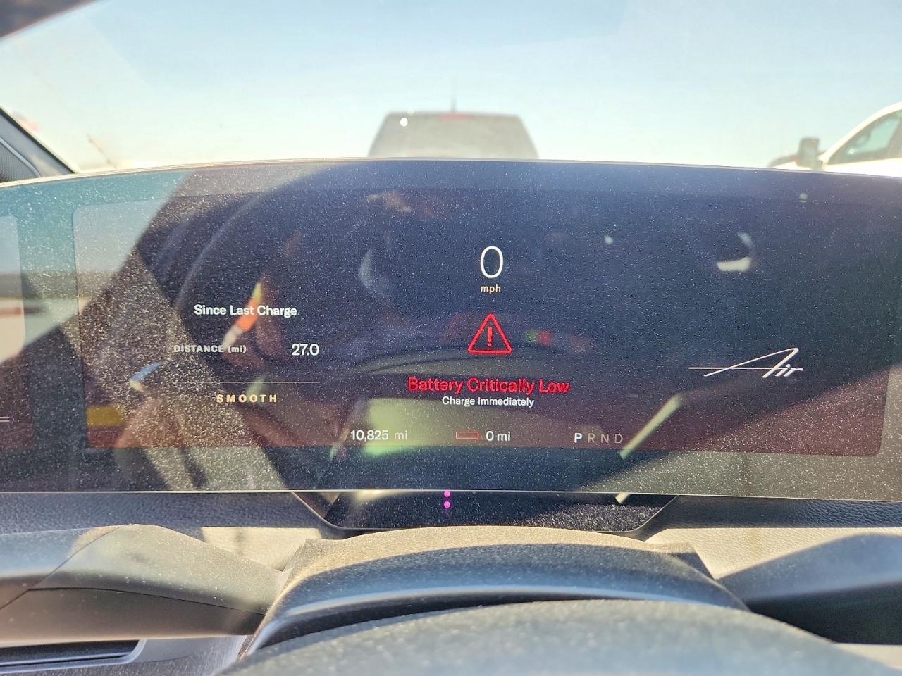 2026 Lucid Air VIN 50EA1TEAXTA017208 COPART salvage auction — Front End, Sv - Salvage Title, sold $11,200 on 2026-09-24 (photo 9)