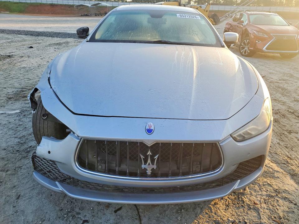 2014 Maserati Ghibli VIN ZAM57RTA5E1087823 COPART salvage auction — FRONT END, Ga - Certificate Of Title, sold $2,350 on 2026-08-19 (photo 5)