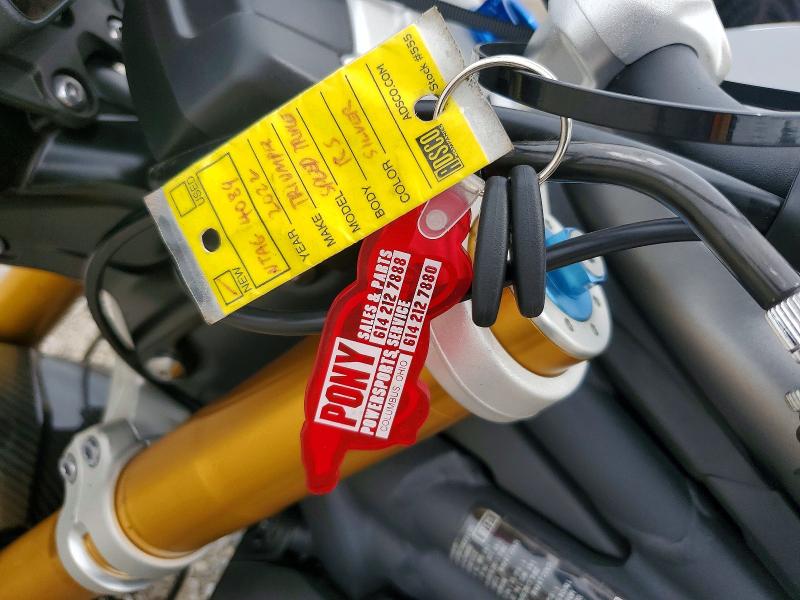 2022 Triumph motorcycle Speed triple VIN SMTP01ST6NTAG4089 COPART salvage auction — SIDE, OH - CERT OF TITLE-SALVAGE, sold $3,350 on 2026-09-17 (photo 8)