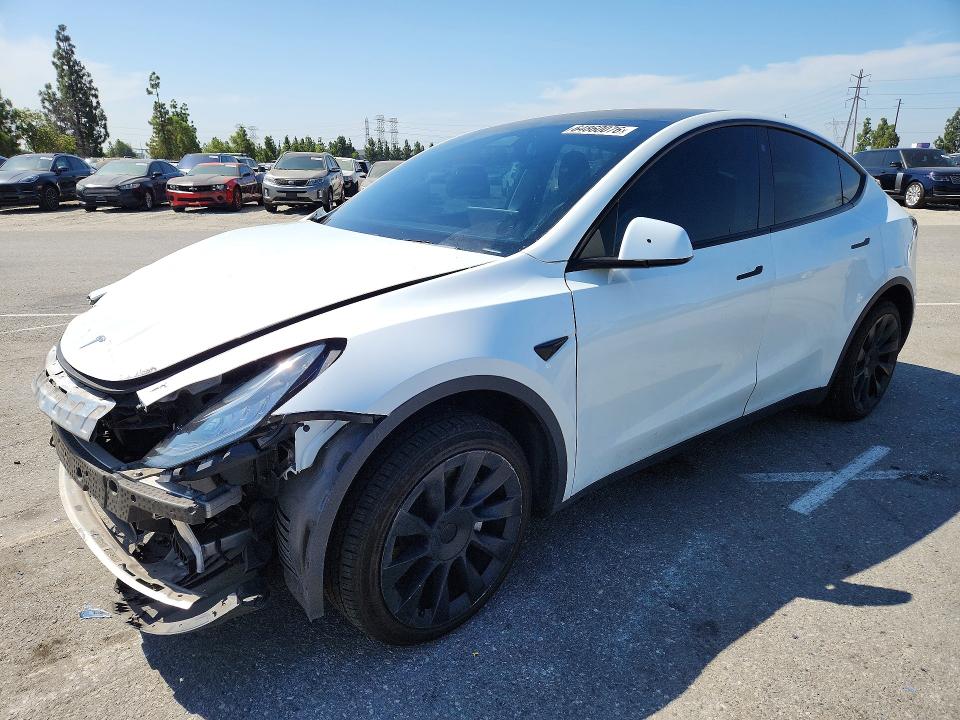 2021 Tesla Model y VIN 5YJYGDEE2MF072478 — COPART salvage auction photo