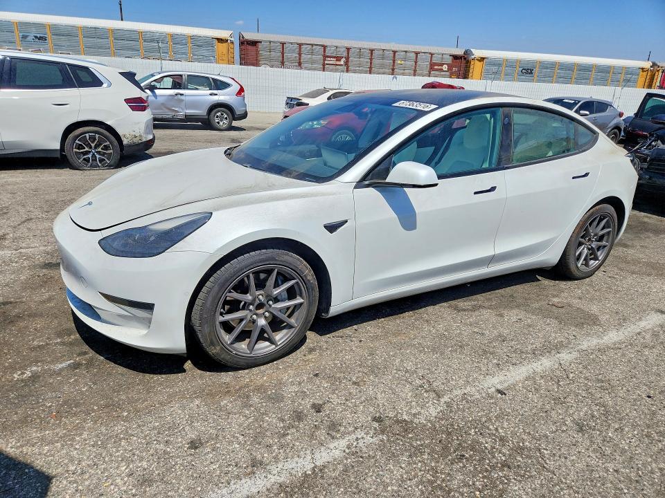 2021 Tesla Model 3 VIN 5YJ3E1EA6MF873393 — COPART salvage auction photo