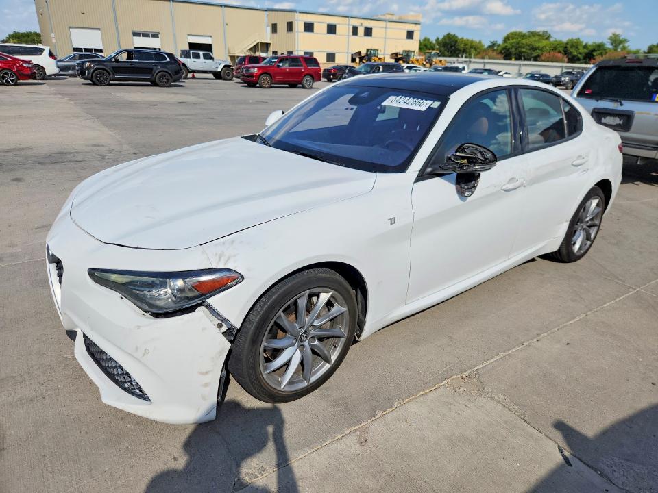 2022 Alfa romeo Giulia VIN ZARFANBN8N7654990 COPART salvage auction — FRONT END, Tx - Salvage Vehicle Title, sold $4,150 on 2026-08-27 (photo 1)