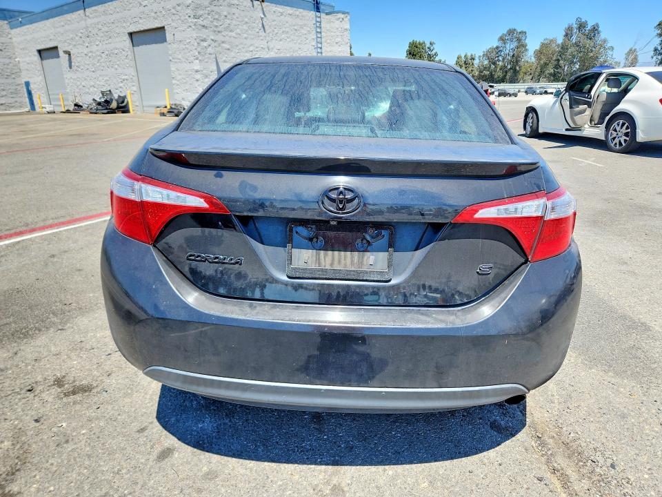 2016 Toyota Corolla VIN 5YFBURHE6GP530717 COPART salvage auction — FRONT END, Ca - Salvage Certificate, sold $150 on 2026-08-13 (photo 6)