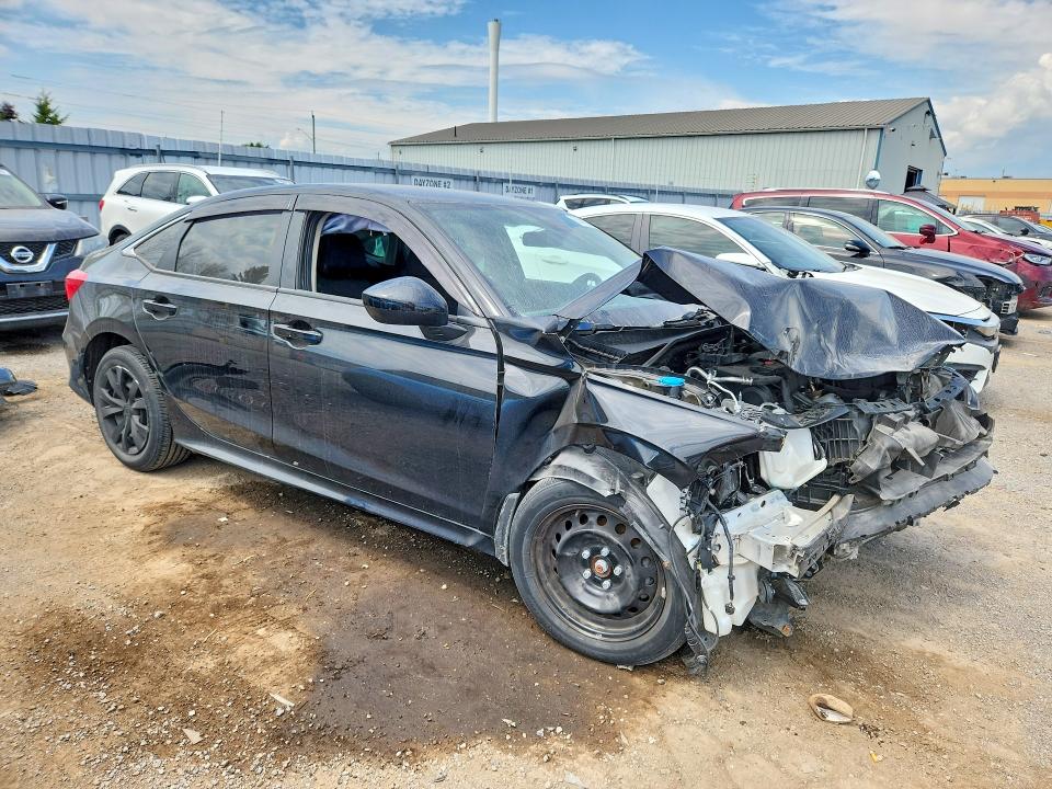 2022 Honda Civic VIN 2HGFE2F29NH131609 COPART salvage auction — FRONT END, On - Permit No Brand - Unfit, sold $5,400 on 2026-08-20 (photo 4)