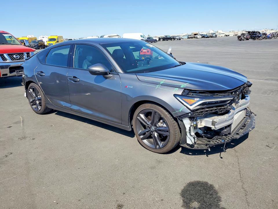 2025 Acura Integra VIN 19UDE4G73SA017810 COPART salvage auction — FRONT END, Ca - Salvage Certificate, sold $9,900 on 2026-09-02 (photo 4)