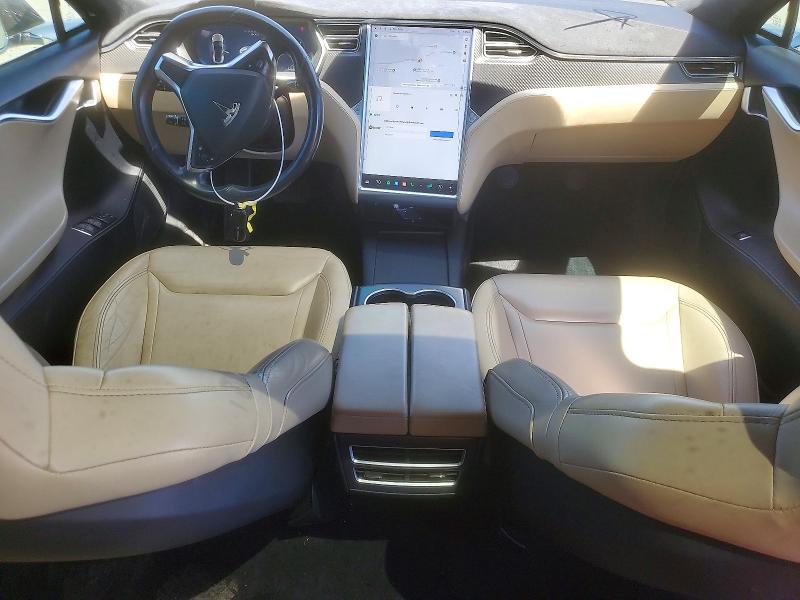 2016 Tesla Model s VIN 5YJSA1E27GF149278 COPART salvage auction — FRONT END, Ca - Salvage Certificate, sold $9,400 on 2026-09-10 (photo 8)