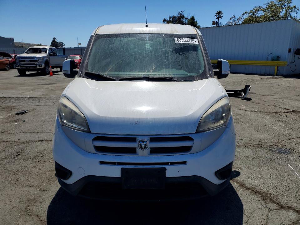 2017 Ram Promaster city VIN ZFBERFBBXH6D72781 COPART salvage auction — REAR END, Ca - Salvage Certificate, sold $1,700 on 2026-08-07 (photo 5)