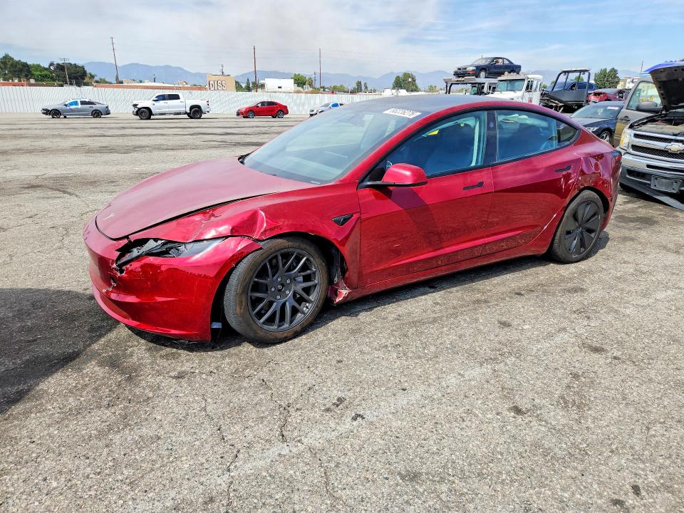 2025 Tesla Model 3 VIN 5YJ3E1EBXSF940244 — COPART salvage auction photo
