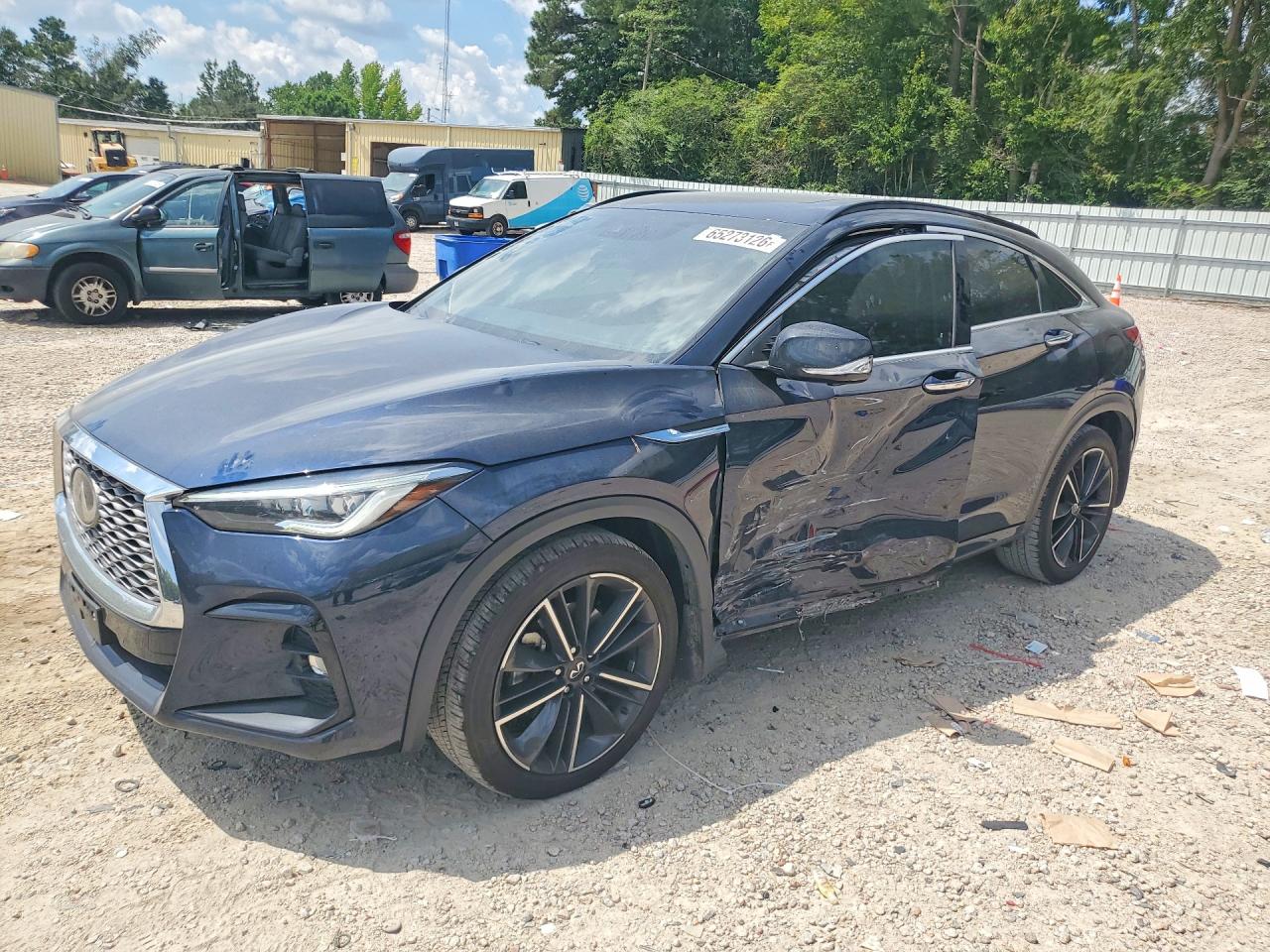 2022 Infiniti QX55 VIN 3PCAJ5K38NF103679 — COPART salvage auction photo