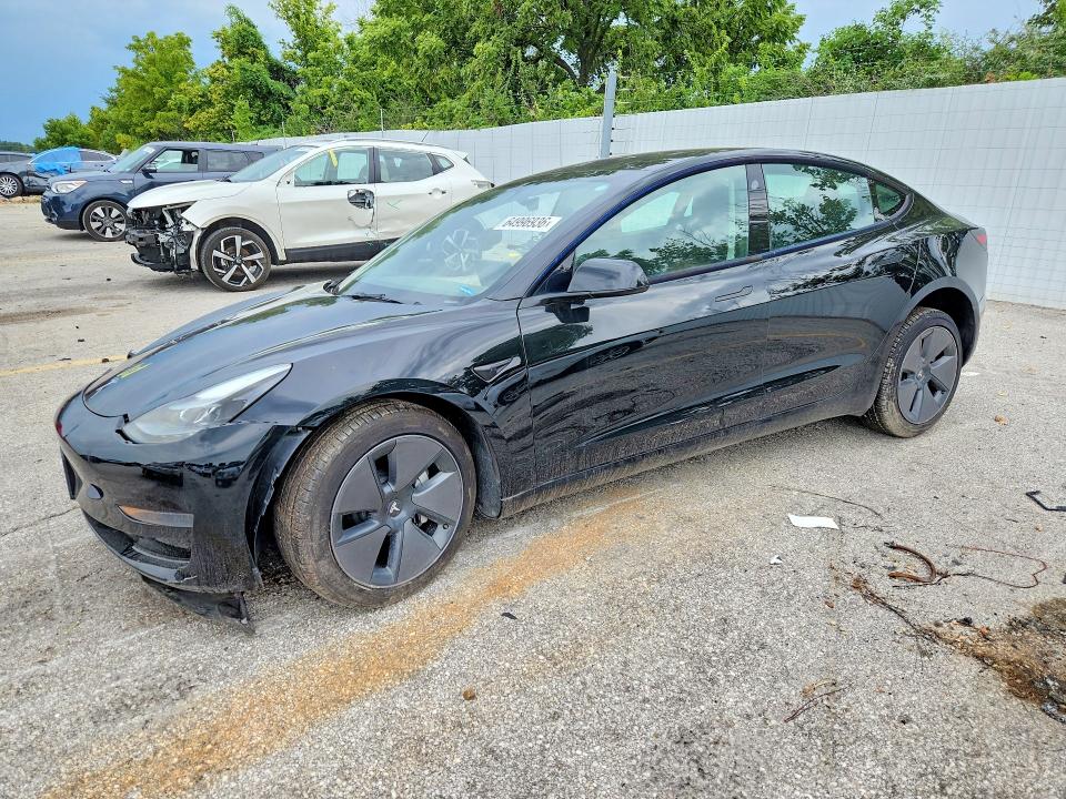 2023 Tesla Model 3 VIN 5YJ3E1EA4PF677554 — COPART salvage auction photo