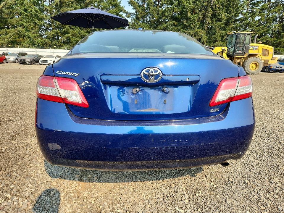 2011 Toyota Camry VIN 4T1BF3EK0BU724765 COPART salvage auction — REAR END, WA - BILL OF SALE, sold $899 on 2026-09-01 (photo 6)