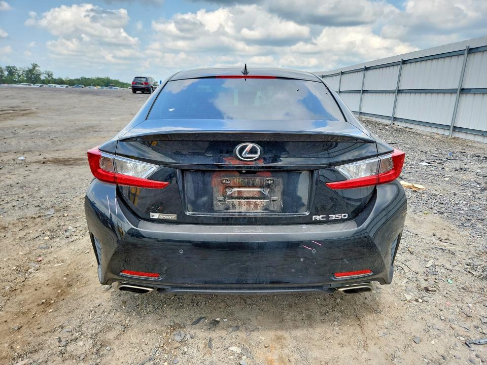 2016 Lexus Rc VIN JTHHE5BC9G5012877 COPART salvage auction — REAR END, Va - Cert Of Title - Salvage, sold $8,100 on 2026-09-09 (photo 6)