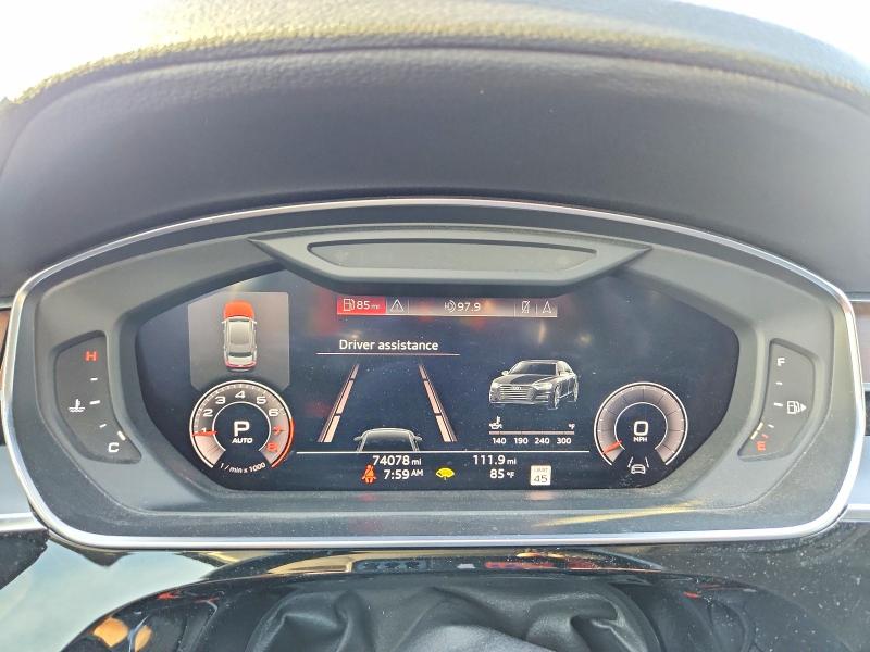 2019 Audi A8 VIN WAU8DAF83KN015749 COPART salvage auction — WATER/FLOOD, TX, sold $12,000 on 2026-10-08 (photo 9)