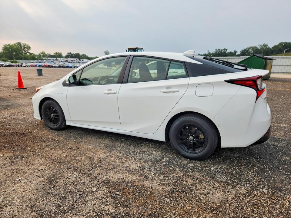2021 Toyota Prius VIN JTDKAMFU3M3140393 COPART salvage auction — HAIL, Wi - Cert Of Title-Claim Paid, sold $9,000 on 2026-08-18 (photo 2)