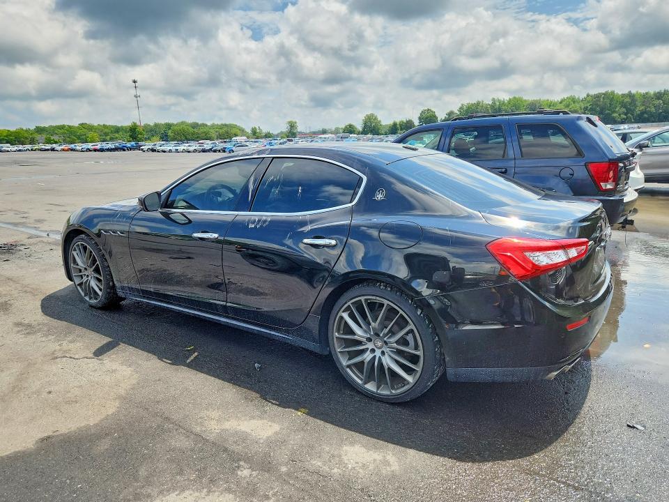2017 Maserati Ghibli VIN ZAM57XSA4H1218881 COPART salvage auction — WATER/FLOOD, Nj - Cert Of Title-Salvage Flood, sold $5,000 on 2026-08-11 (photo 2)