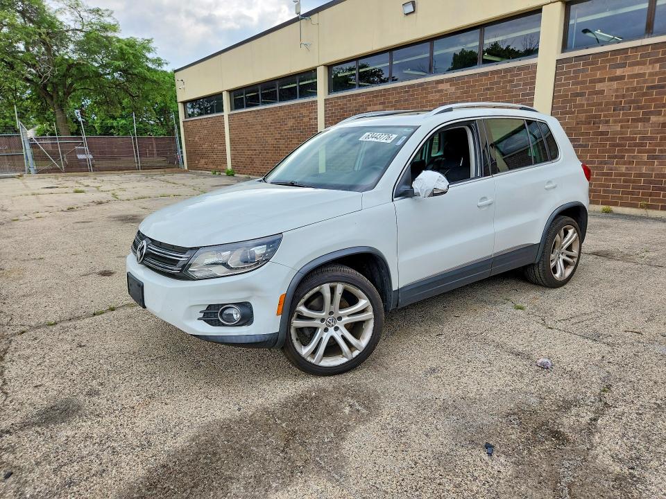 2016 Volkswagen Tiguan VIN WVGBV7AX9GW591737 COPART salvage auction — MECHANICAL, Il - Certificate Of Title, sold $2,650 on 2026-08-10 (photo 1)