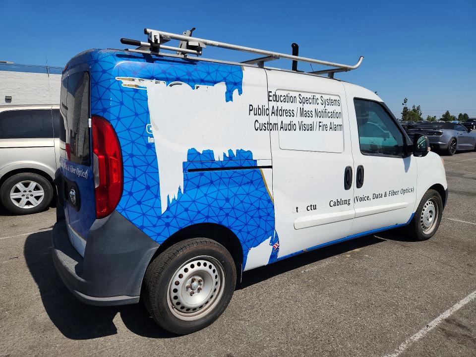 2016 Ram Promaster city VIN ZFBERFAT6F6978907 COPART salvage auction — MINOR DENT/SCRATCHES, CA - DIS/DLR/EXP ONLY CLEAN TITLE, sold $1,650 on 2026-08-17 (photo 3)
