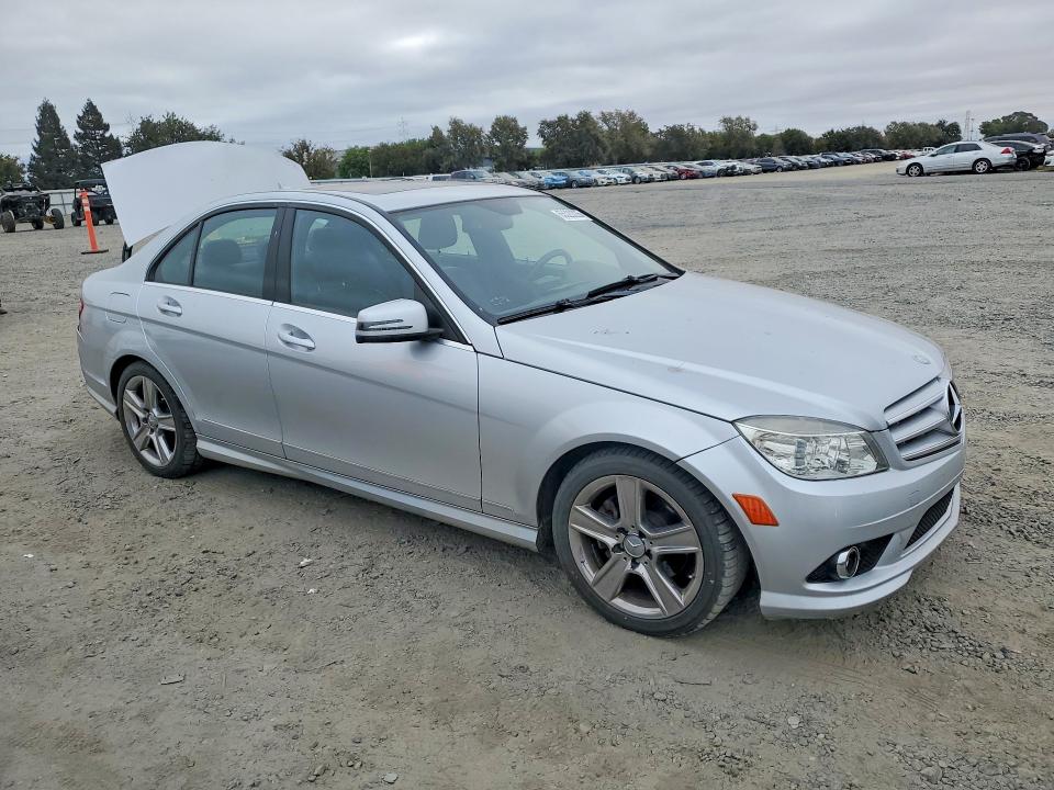 2010 Mercedes-benz C class VIN WDDGF5EBXAR121058 COPART salvage auction — REAR END, CA - SALVAGE CERTIFICATE, sold $725 on 2026-08-20 (photo 4)