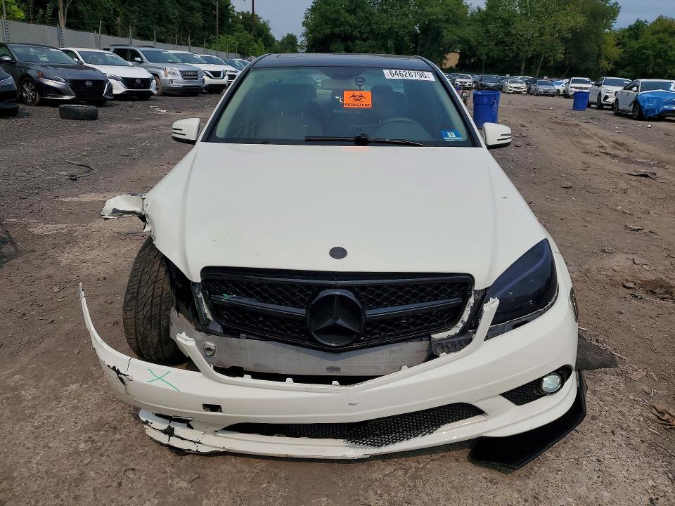 2011 Mercedes-benz C class VIN WDDGF8BB7BR183105 COPART salvage auction — FRONT END, PA - CERTIFICATE OF SALVAGE, sold $650 on 2026-09-07 (photo 5)