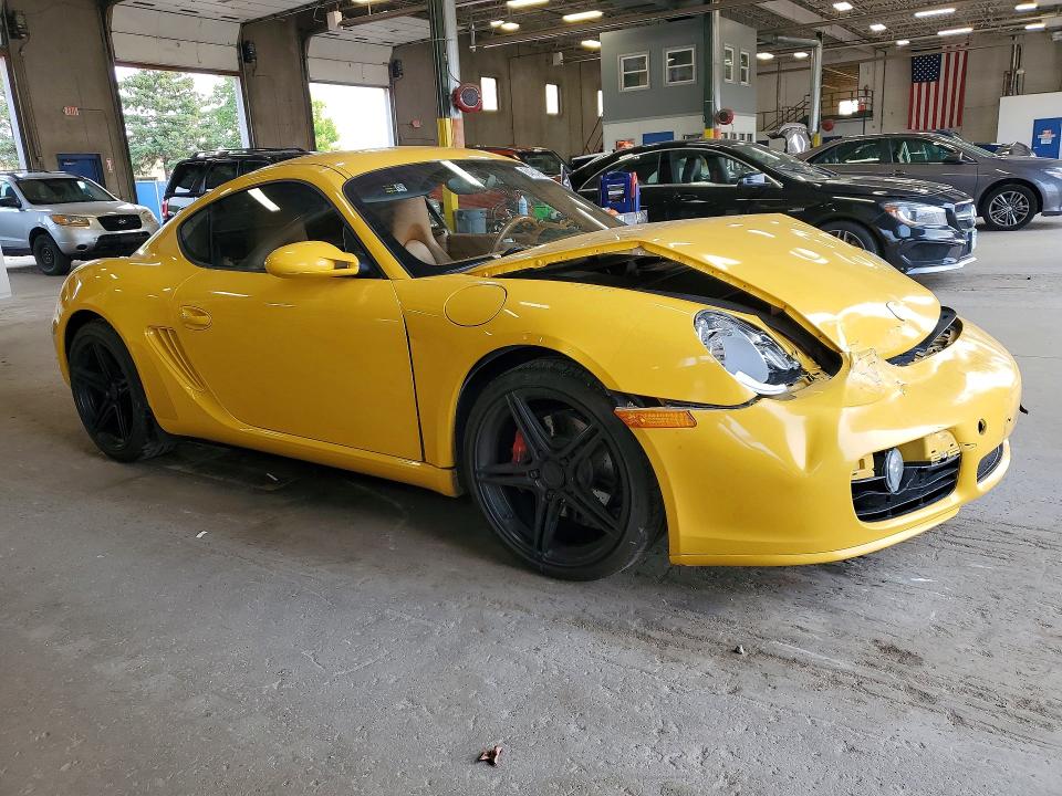 2007 Porsche Cayman VIN WP0AB298X7U780305 COPART salvage auction — FRONT END, Mn - Cert Of Title-Salvage, sold $15,000 on 2026-09-22 (photo 4)