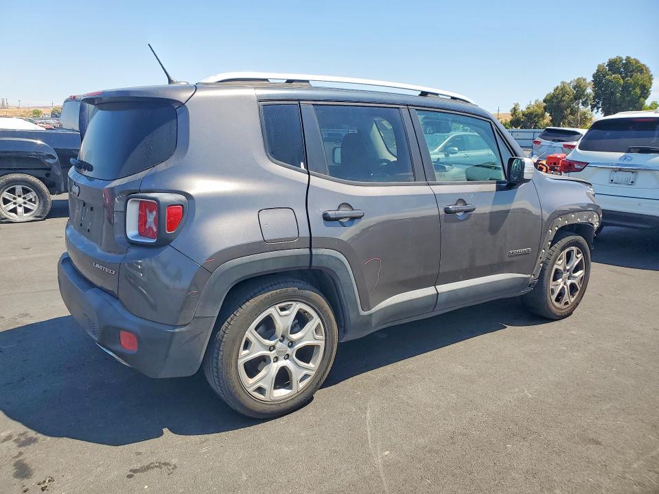 2016 Jeep Renegade VIN ZACCJADT2GPC73918 COPART salvage auction — FRONT END, Ca - Salvage Certificate, sold $1,750 on 2026-08-17 (photo 3)
