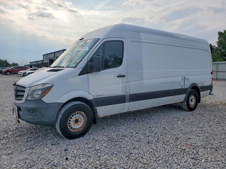 2014 Mercedes-Benz Sprinter VIN WD3PE8DE1E5820984 COPART salvage auction — FRONT END, IN - CERTIFICATE OF TITLE, sold $3,450 on 2026-09-18 (photo 1)
