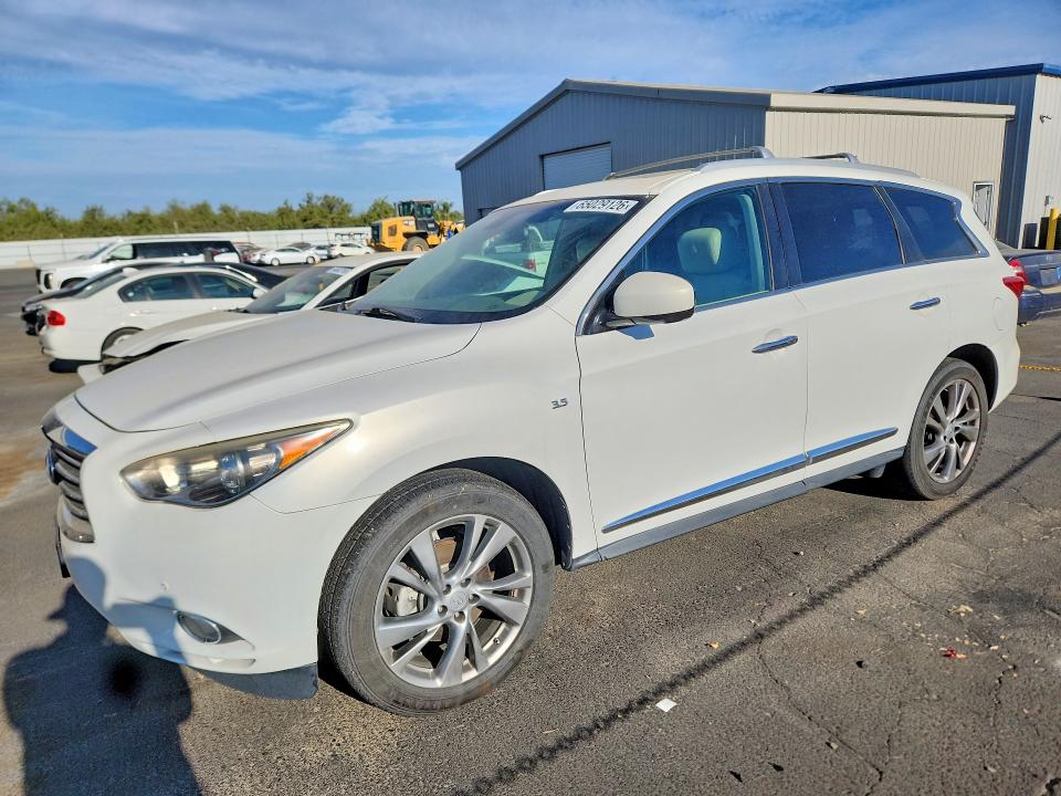 2014 Infiniti Qx60 VIN 5N1AL0MN0EC517432 COPART salvage auction — MINOR DENT/SCRATCHES, CA - DIS/DLR/EXP ONLY CLEAN TITLE, sold $2,350 on 2026-08-20 (photo 1)