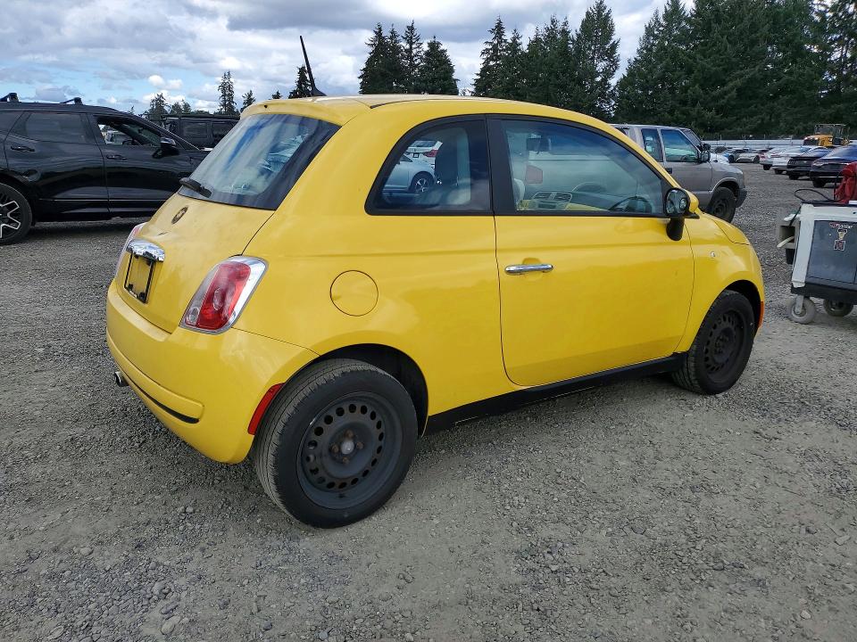 2012 Fiat 500 VIN 3C3CFFAR1CT383728 COPART salvage auction — MECHANICAL, Wa - Vehicle Cert Of Ownership-Titl, sold $275 on 2026-09-04 (photo 3)