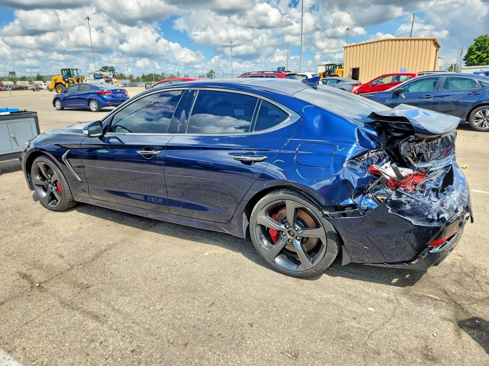 2019 Genesis G70 VIN KMTG34LE7KU034762 COPART salvage auction — REAR END, Oh - Cert Of Title-Salvage, sold $8,200 on 2026-08-26 (photo 2)