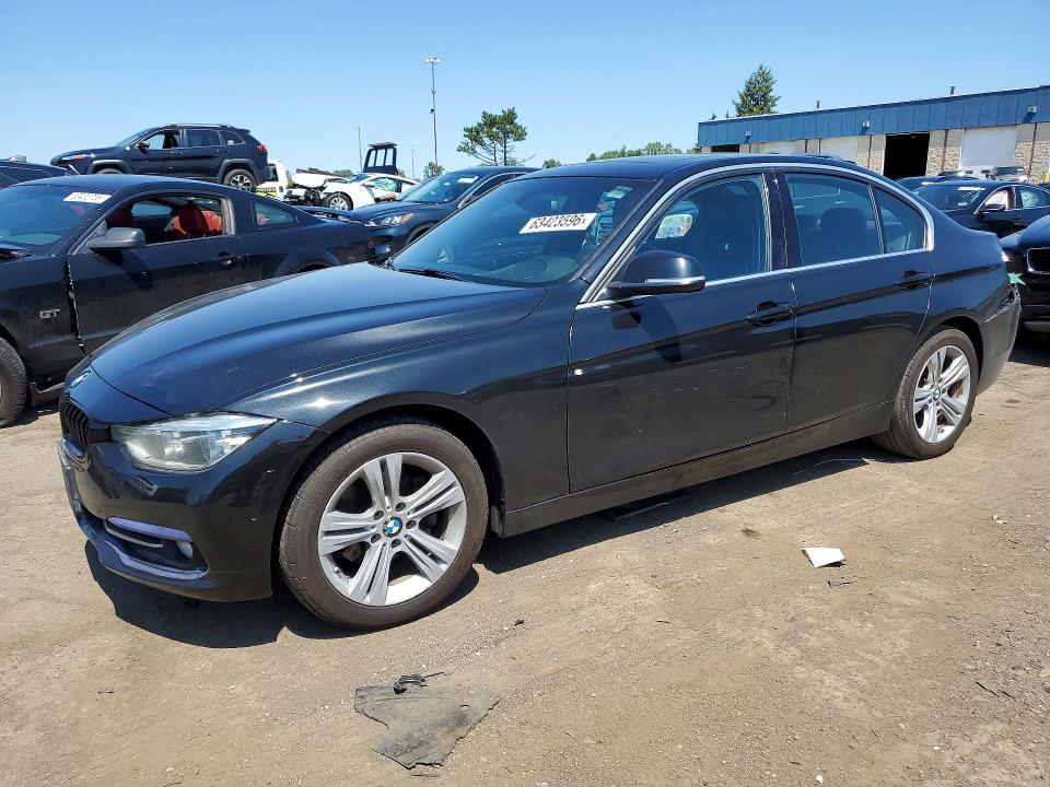 2018 BMW 3er VIN WBA8F1C51JAE93214 COPART salvage auction — REAR END, Mi - Certificate Of Title, sold $4,250 on 2026-08-07 (photo 1)