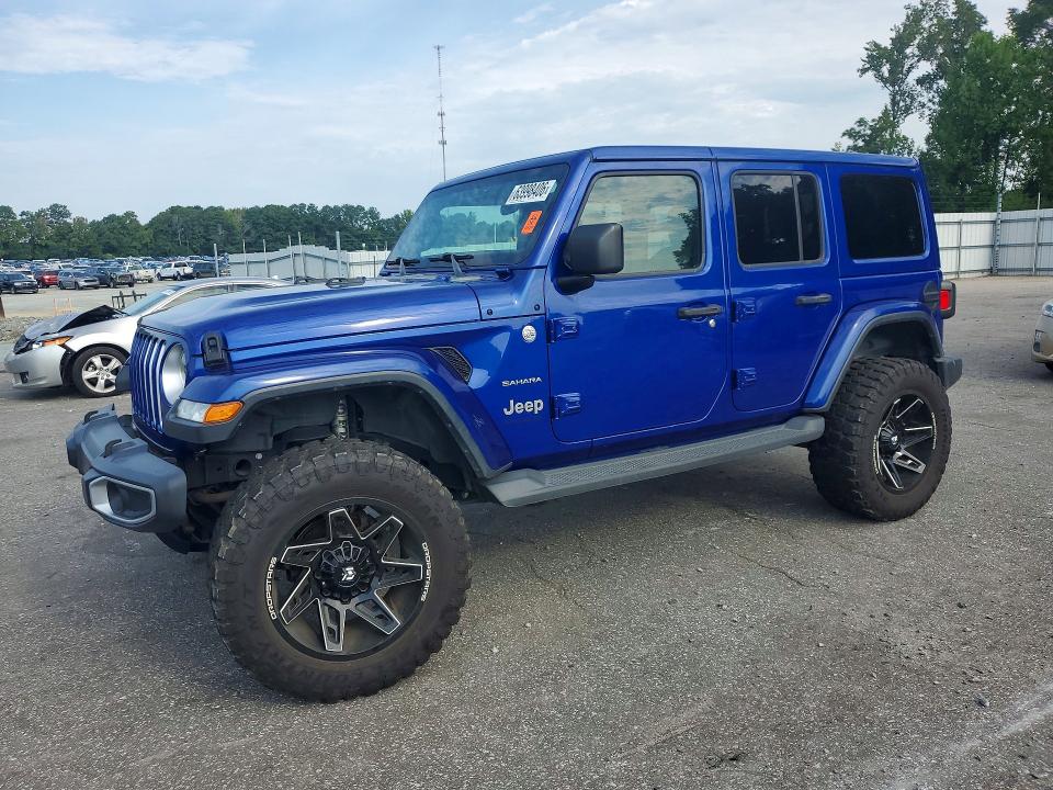 2018 Jeep Wrangler / VIN 1C4HJXEG9JW296990 — COPART salvage auction photo