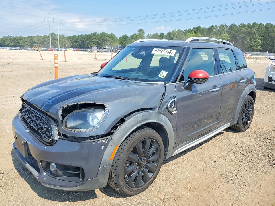 2019 Mini Cooper VIN WMZYT3C53K3E96581 COPART salvage auction — FRONT END, La - Cert Of Title-Salvage (P), sold $3,550 on 2026-08-14 (photo 1)