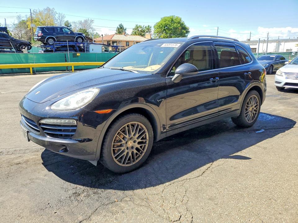2012 Porsche Cayenne VIN WP1AE2A24CLA93785 COPART salvage auction — HAIL, Co - Certificate Of Title, sold $1,250 on 2026-10-05 (photo 1)