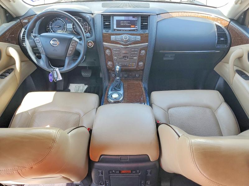2018 Nissan Armada VIN JN8AY2ND9J9056735 COPART salvage auction — FRONT END, Tx - Salvage Vehicle Title, sold $7,700 on 2026-09-04 (photo 8)