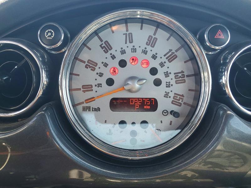 2005 Mini Cooper VIN WMWRC334X5TJ68679 COPART salvage auction — FRONT END, Ca - Salvage Certificate, sold $400 on 2026-08-10 (photo 9)