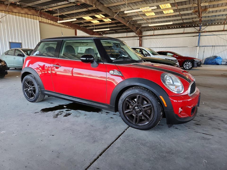 2013 Mini Cooper VIN WMWSV3C54DT395448 COPART salvage auction — FRONT END, Ca - Salvage Certificate, sold $750 on 2026-09-03 (photo 4)