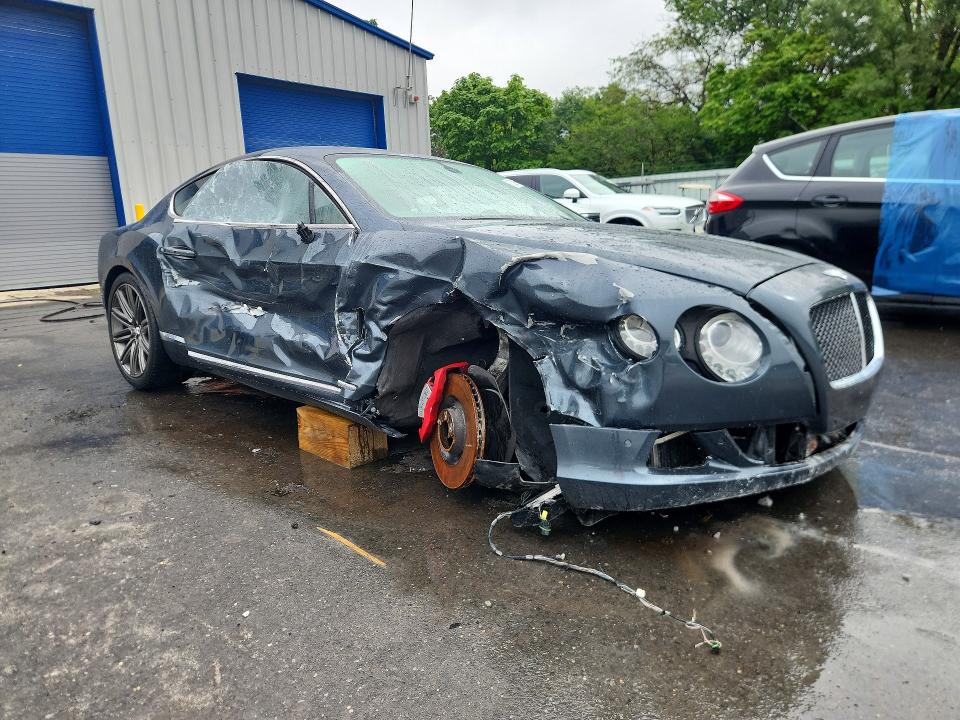 2013 Bentley Continental VIN SCBFC7ZA2DC083105 COPART salvage auction — SIDE, Nj - Cert Of Title-Salvage, sold $8,200 on 2026-08-25 (photo 4)