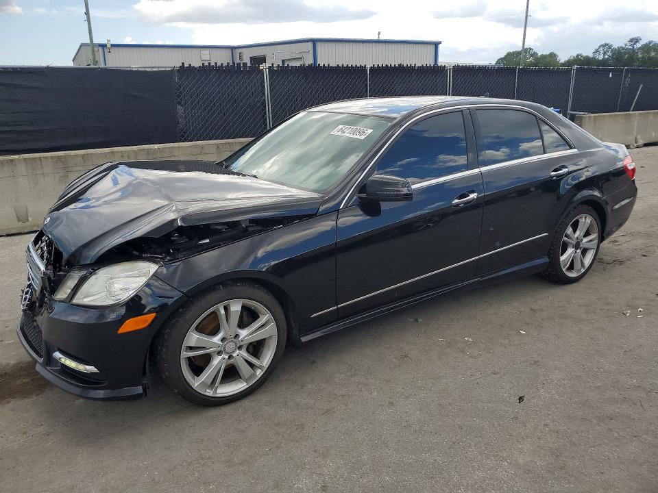 2013 Mercedes-benz E-klasse VIN WDDHF5KB2DA727353 COPART salvage auction — FRONT END, Fl - Cert Of Title Slvg Rebuildable, sold $450 on 2026-08-18 (photo 1)