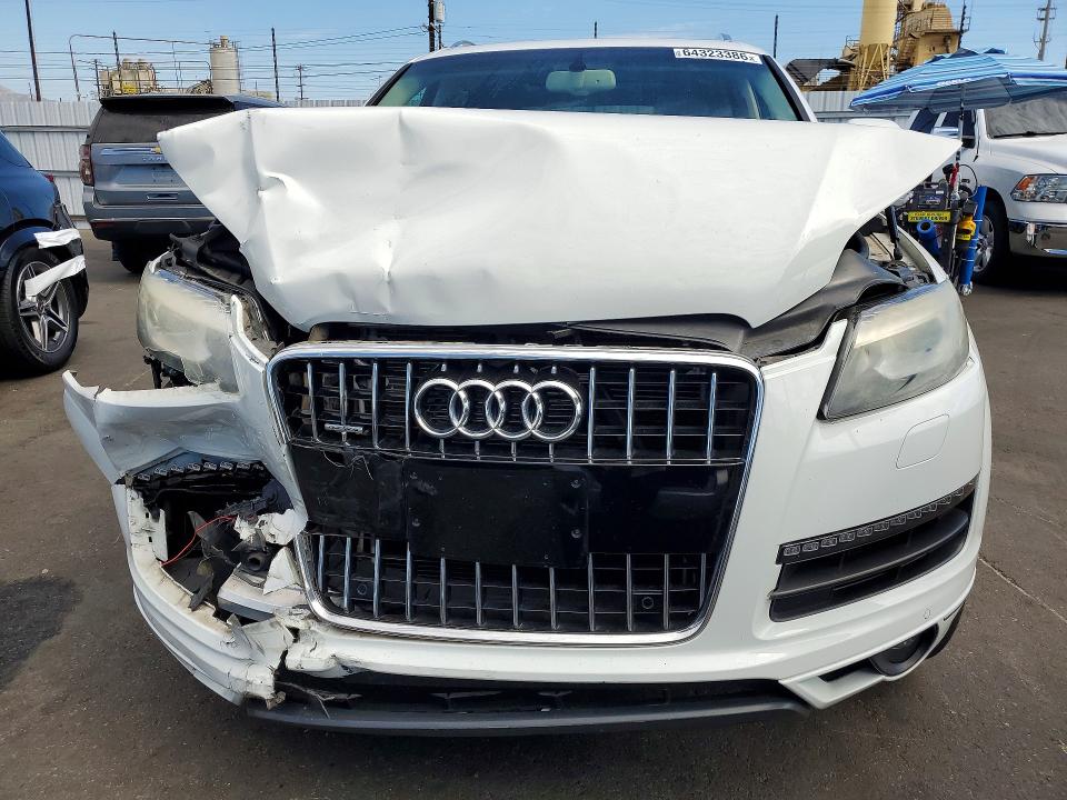 2014 Audi Q7 VIN WA1LGAFE8ED016524 COPART salvage auction — FRONT END, Ca - Salvage Certificate, sold $325 on 2026-09-02 (photo 5)