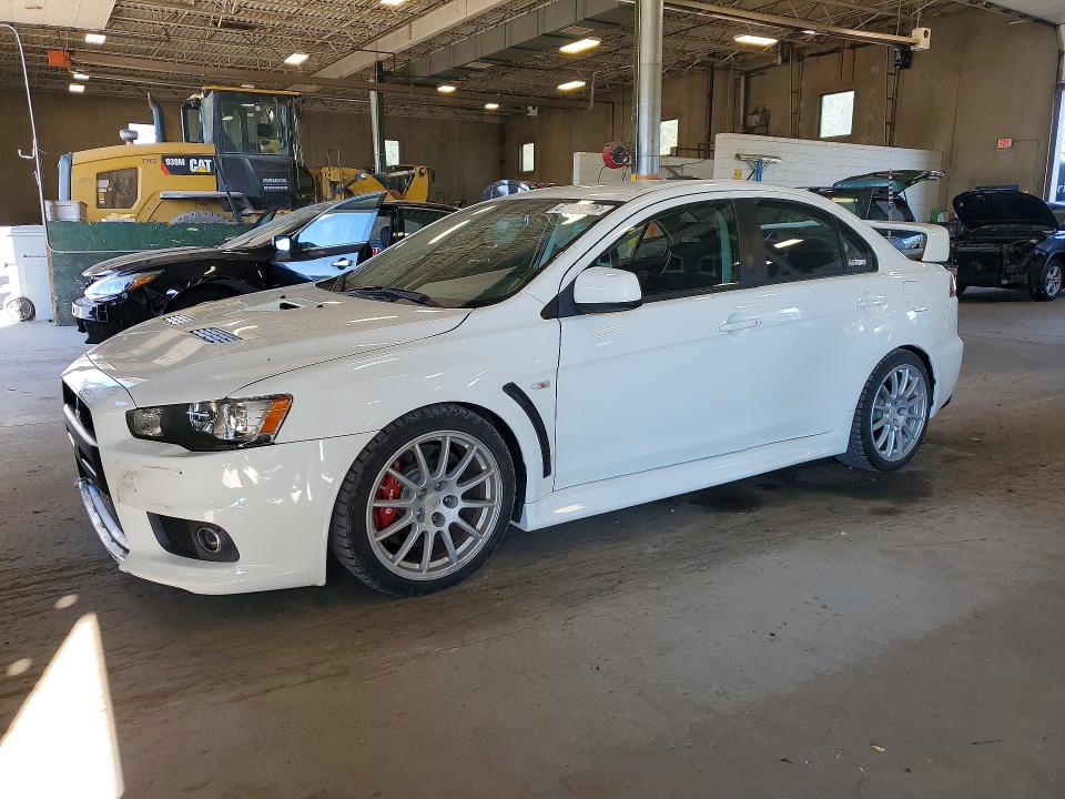 2010 Mitsubishi Lancer evolution VIN JA32W8FV8AU007926 — COPART salvage auction photo