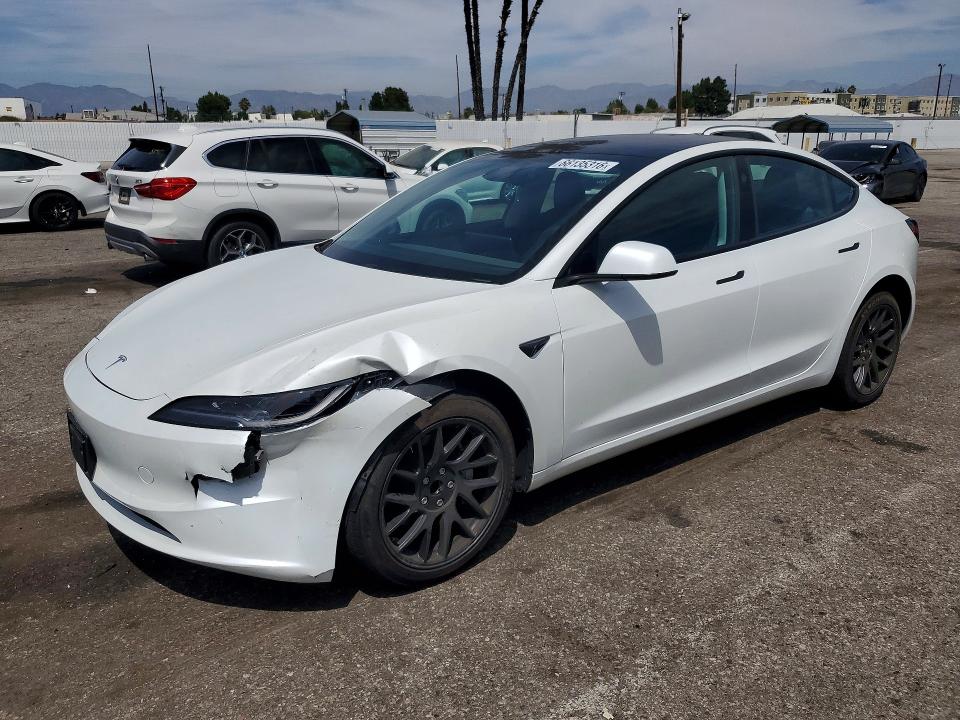2025 Tesla Model 3 VIN 5YJ3E1EA7SF064885 — COPART salvage auction photo